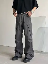瑕疵！口袋工装裤男女同款
