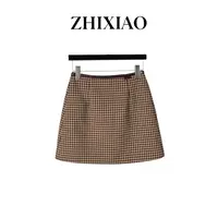 【ZHIXIAO】秋冬新款：格纹半裙61009