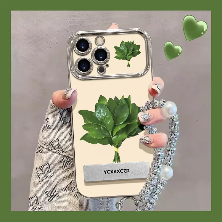 适用于苹果17华为/OPPO/vivo柚子叶手机壳硅胶防摔简约个性流行