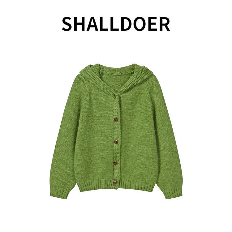 2025年韩系慵懒针织毛衣女秋冬新款宽松时尚百搭开衫上衣