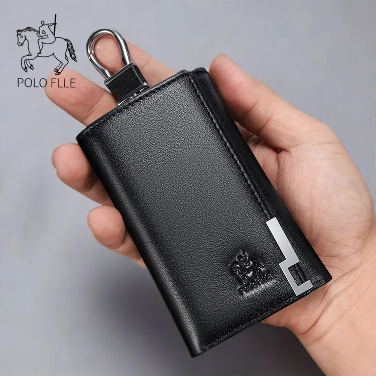 哥比亚保罗钥匙包男女通用真皮钱包卡包多功能牛皮迷你收纳包神器