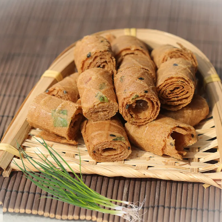 2盒传统卷小酥香葱味非油炸220g香脆营养好吃海盐微咸酥脆美食