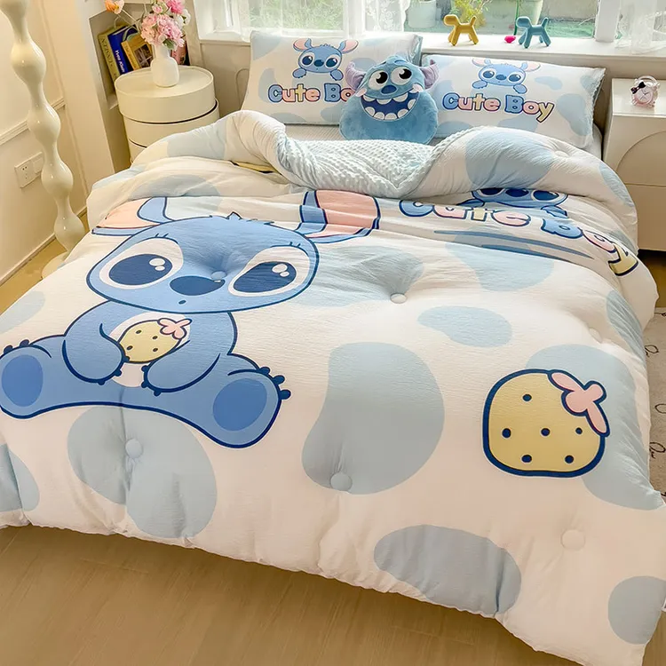 2025新款豆豆绒加厚冬被加绒被芯秋冬季儿童被学生宿舍单双人被子