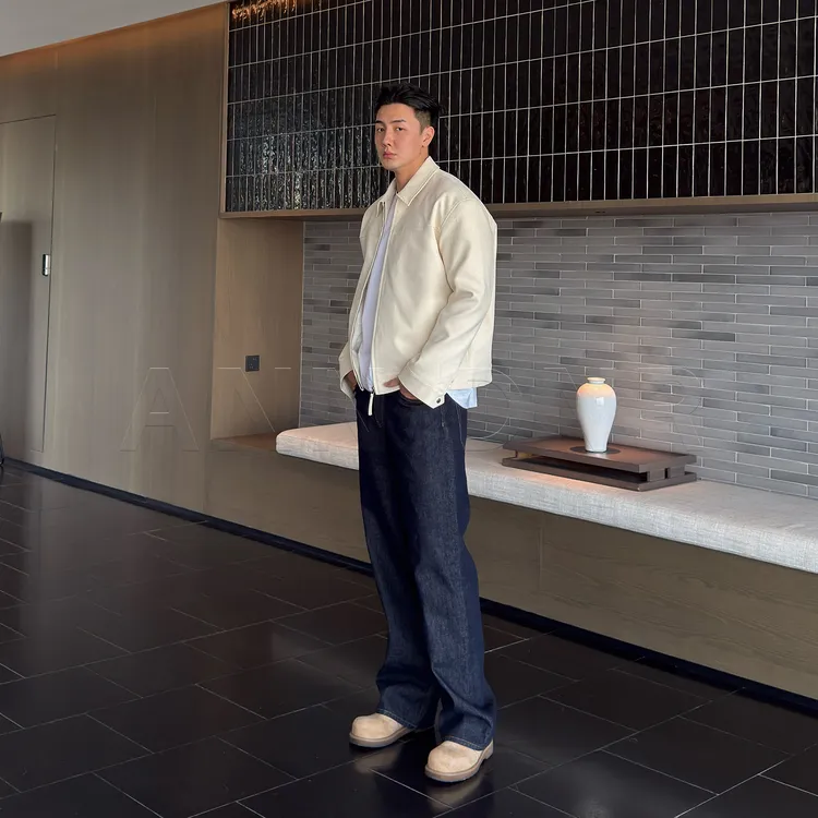 ANN DNR "拉达原牛” 早秋高定水洗中腰直筒原牛牛仔裤KL61247