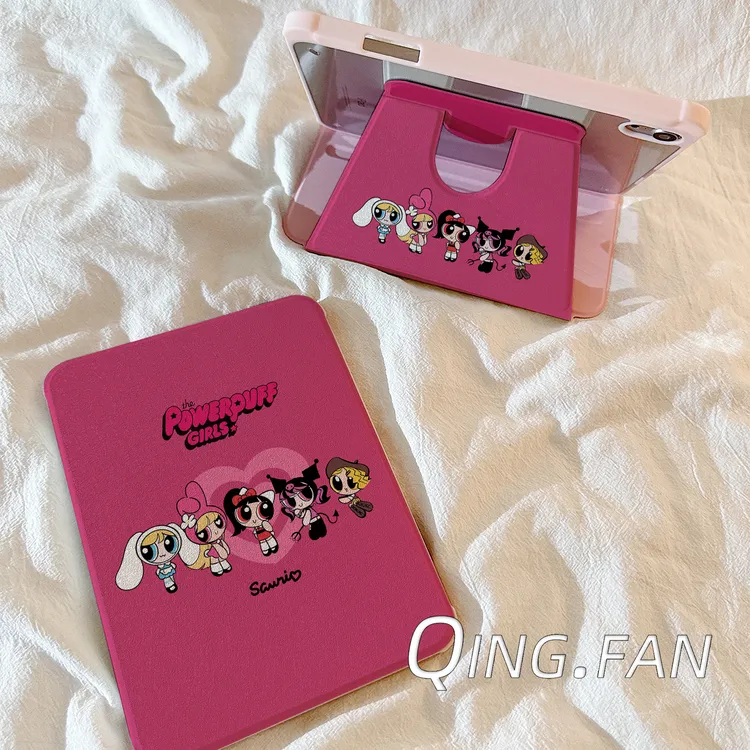 飞天女警适用ipadpro保护套新款air6保护壳苹果ipad10旋转平板包