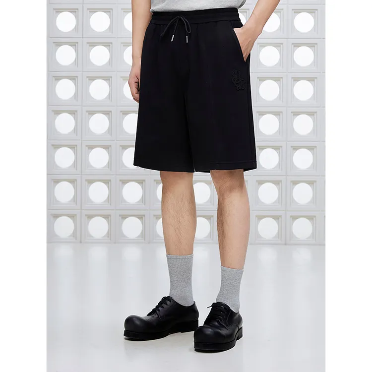 【凉感】GXG男装 针织斜纹短裤休闲裤子 2025夏季新品#G25D222032