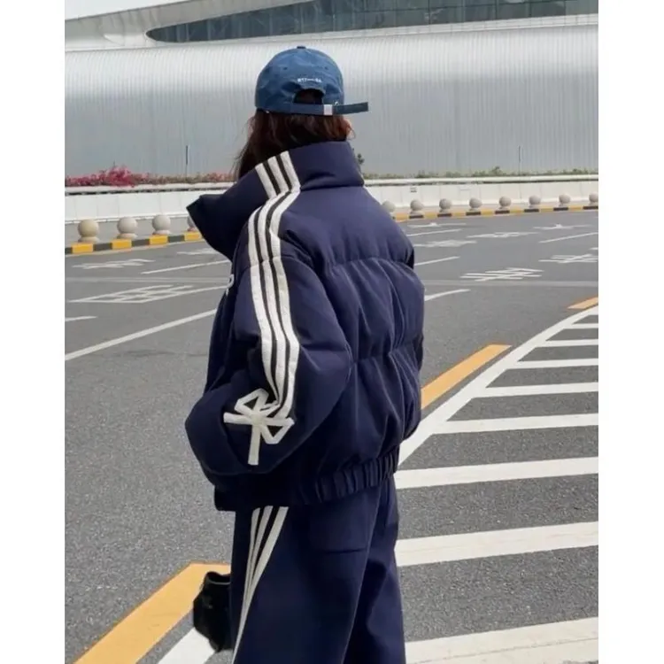 【陶格】休闲学院风百搭减龄立体蝴蝶结棉服外套学生宽松加厚韩版