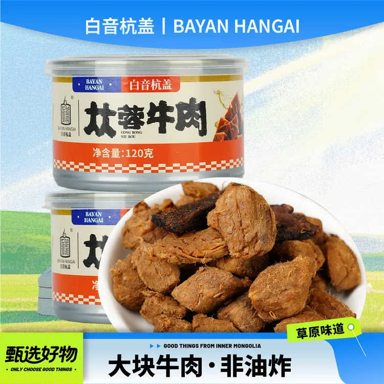 白音杭盖苁蓉牛肉内蒙古特产追剧解馋小零食酱牛肉