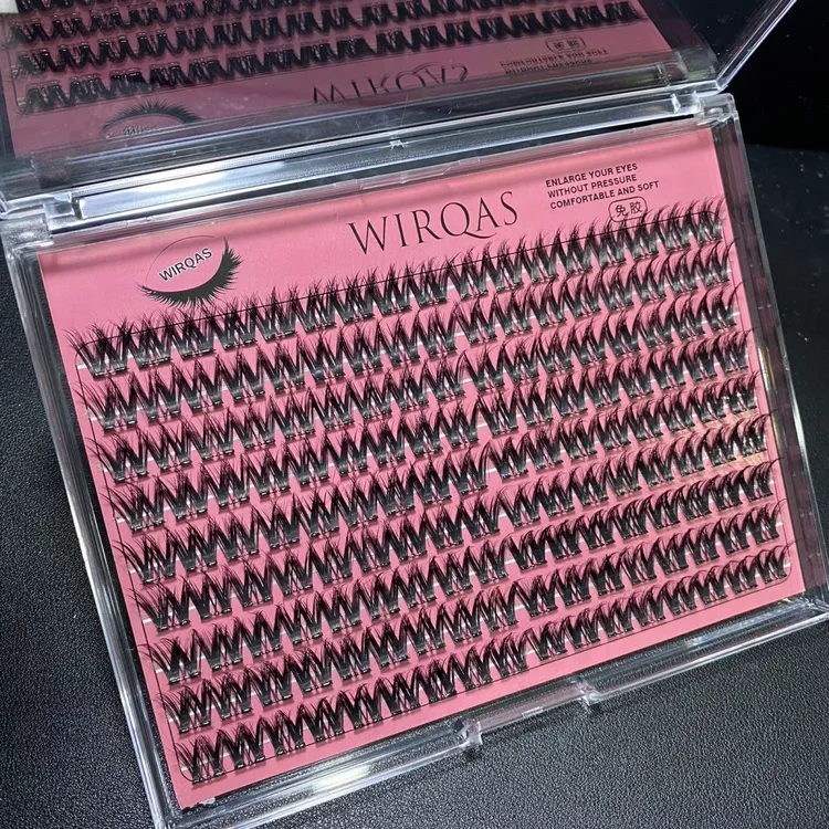 WIRQAS假睫毛免胶柔软浓密款自然款超软芭比网状混合交叉混装大V