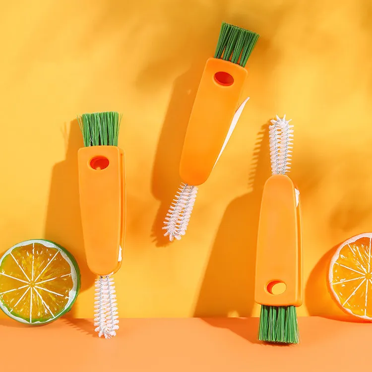 胡萝卜三合一杯刷 多功能清洁刷