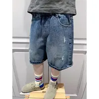儿童2025夏季新款休闲牛仔短裤B0335