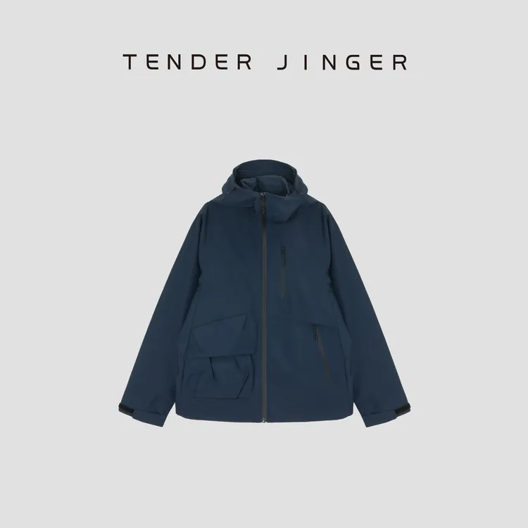 Tender Jinger【山系美学】多口袋带帽冲锋衣夹克T53SHC41307