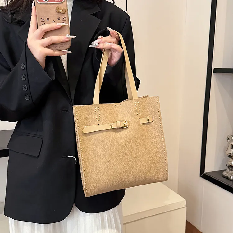 diy材料套l高级感托特包手工缝制材料包纯色手提包亲自做贴心礼物