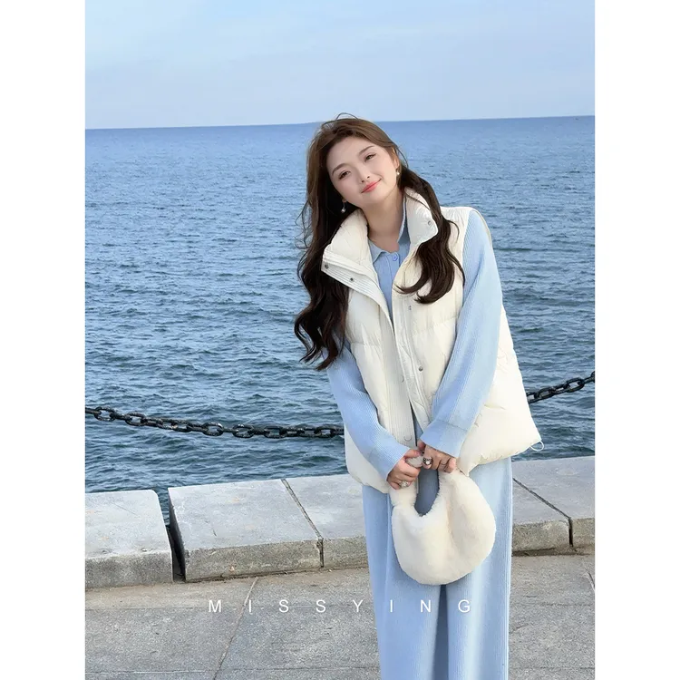 应小姐【周末序章】微胖大码秋冬显瘦洋气时尚气质温柔针织连衣裙