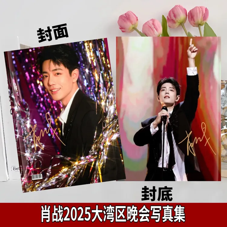 肖战大湾区晚会写真集生日写真集相册八周年纪念册