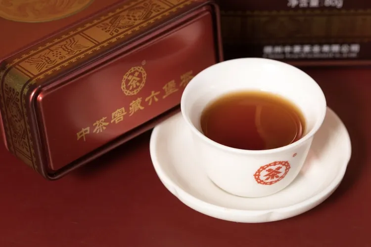 中茶窖藏六堡茶【凤韵】一级陈香显著高扬醇厚甜滑 2008年陈化 80克