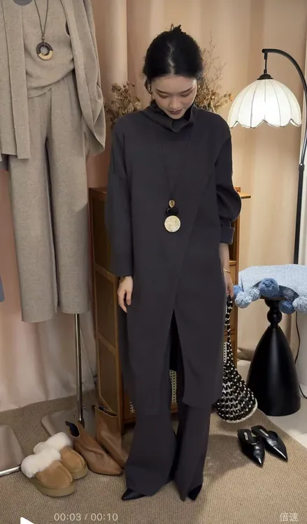 M`XING//秋冬定制质感上衣+裤子两件套/19