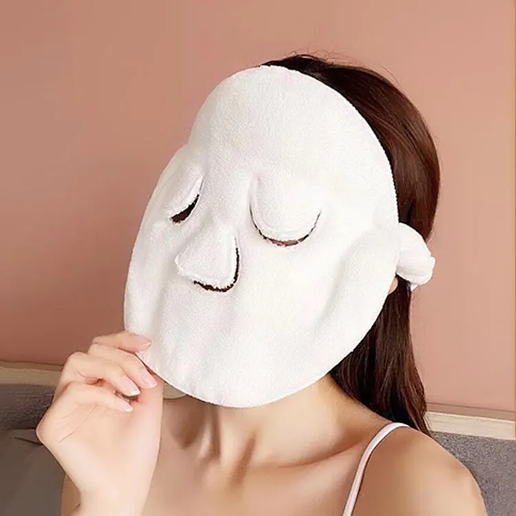 热敷毛巾面膜罩蒸脸敷脸巾美容面部脸部蒸汽加热脸型敷眼灌肤面巾