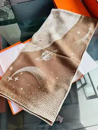 未使用 Hermes/爱马仕 爱马仕 月光飞马丝巾 
