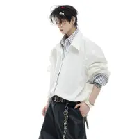 ArguE CulturE海岛热恋 小众条纹撞色衬衫假两件拼接设计感上衣