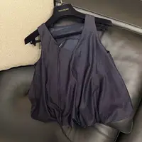 Hooomiee极简风简约女士时尚背心宽松上衣LG026