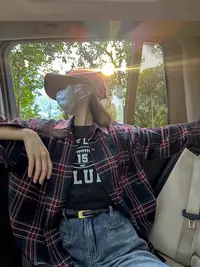 这个价格真的香！某保129！销量5000！cleanfit格子长袖衬衫男女同款