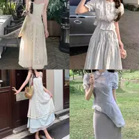 （9.9-19.99）夏款仙仙气质显瘦女装长短款连衣裙