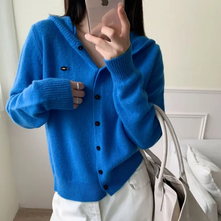 全毛【连帽】女士秋冬宽松内搭