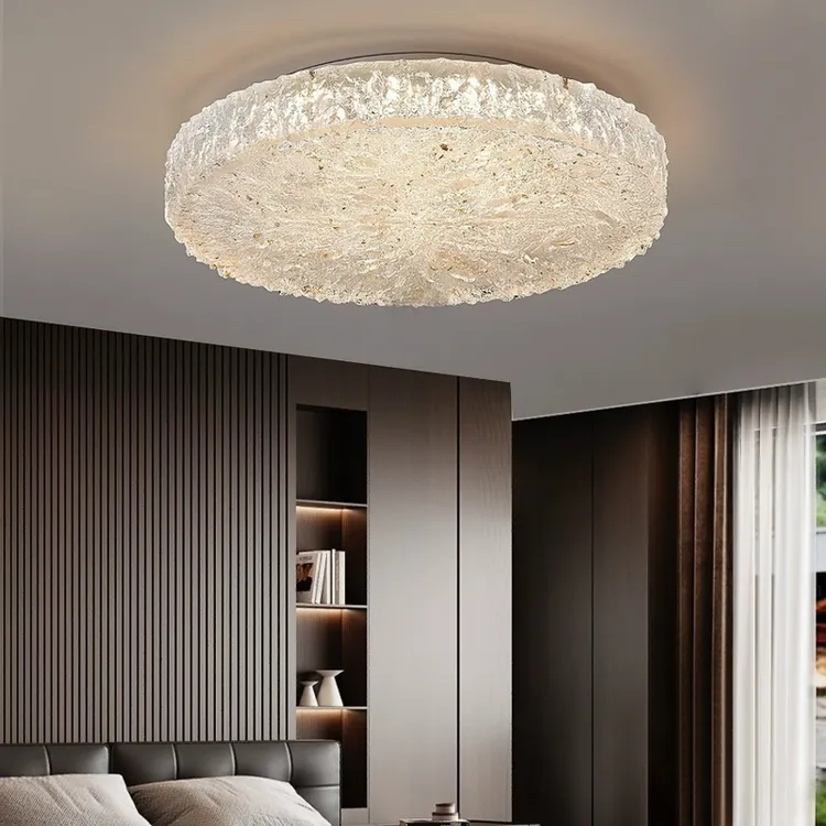 卧室吸顶灯意式极简轻奢全光谱护眼主卧书房灯圆形高级感房间灯具