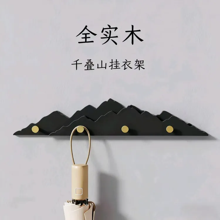 挂衣架墙上壁挂入户门口玄关挂衣钩进门后衣帽架衣服挂钩免打孔