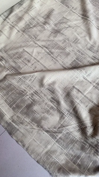 高品质韩系烫钻螺纹拉架棉短袖连衣裙阔腿裤服装面料