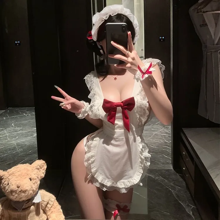 氛围感甜美睡裙宽松居家大码女士时尚短裙