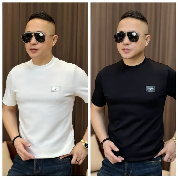 孙先生男装｜DIGARIA&GRDEIA正品秋季男士金属方牌百搭圆领半袖303