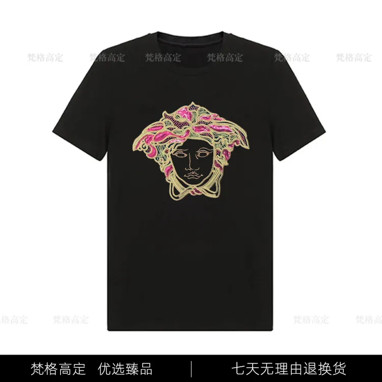 【重工刺绣】2025新款爆款t恤男款重磅高级感短袖潮牌欧货大码半袖