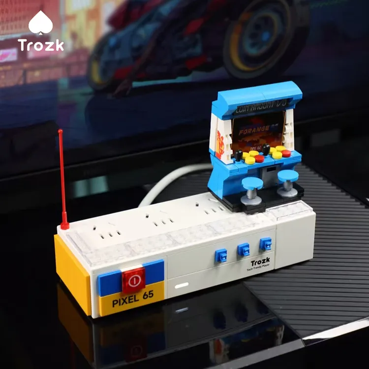 Trozk特洛克积木插排拖线板65w充电器插座排插接线板氮化镓适配器