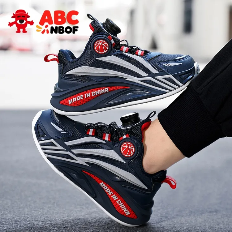 ABC NBOF男童鞋2025皮面新款男童运动鞋中小学生防水防滑休闲潮鞋