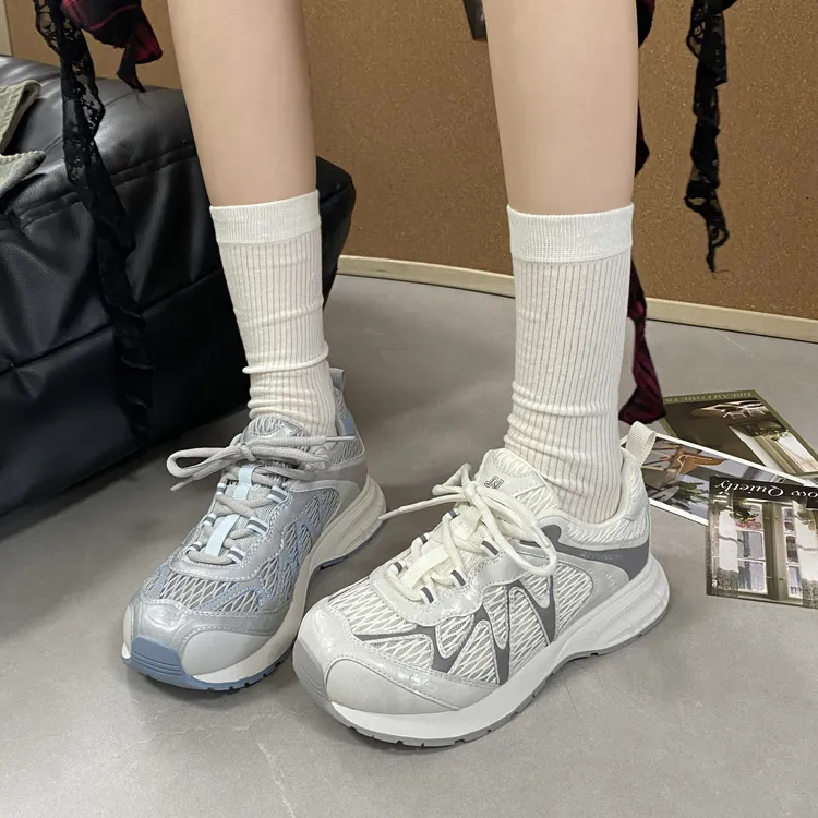 贾不假老爹鞋女款2025春季新款潮流时尚百搭学生轻便厚底运动鞋子