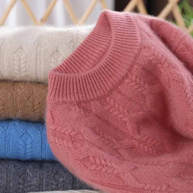 【山羊绒-加厚款】儿童羊绒衫秋冬季双股加厚打底衫针织毛衣圆领