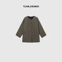 T井姐妹【轻松】设计感气质短款棉服外套MF2509-0022081