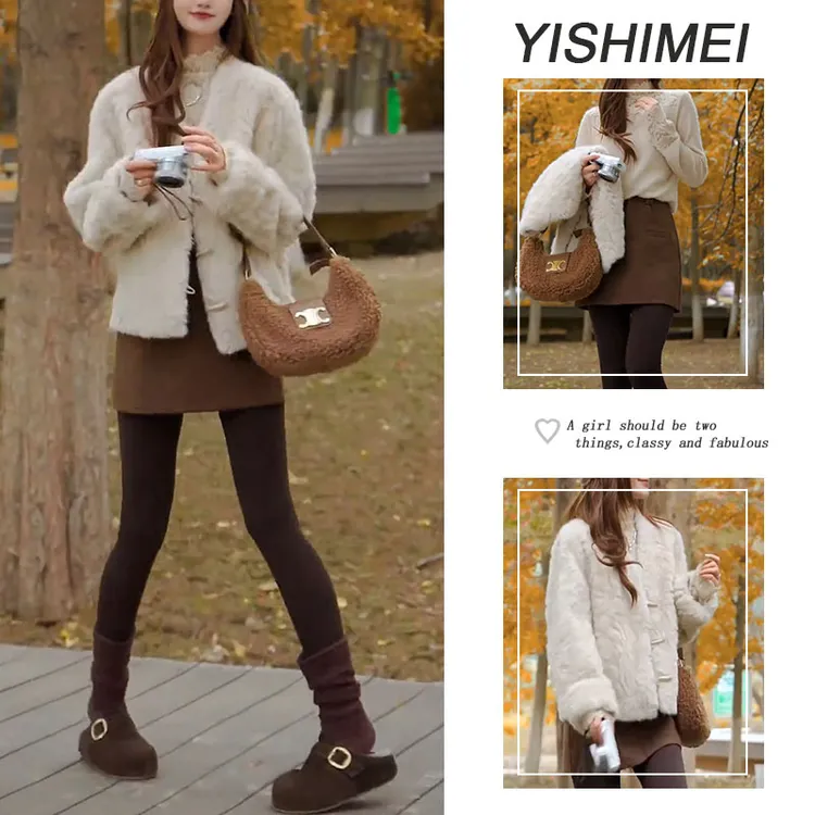 今年流行一整套2025年新款百搭打底衫圆领外套高腰短裙三件套装