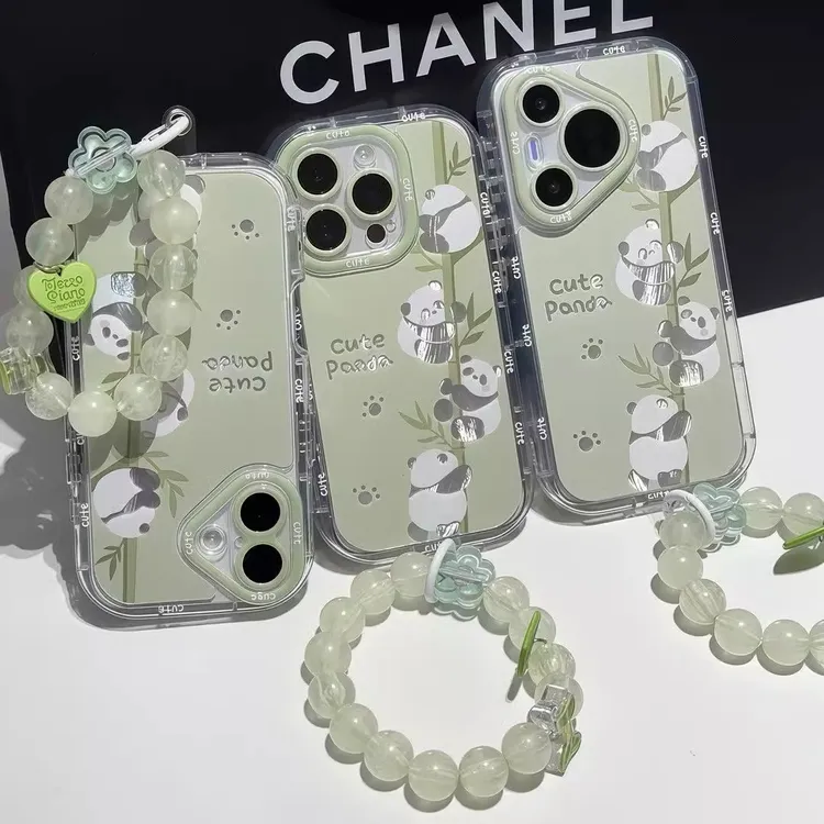 官方新品苹果16pro手机壳iPhone15plus/14/13熊猫12promax带支架X