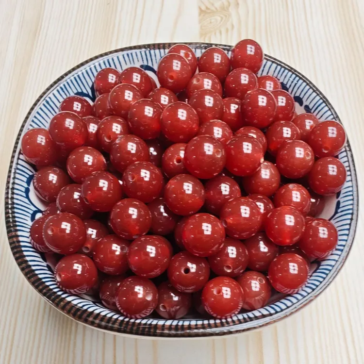 【红玛瑙】天然7A珠子红玛瑙散珠