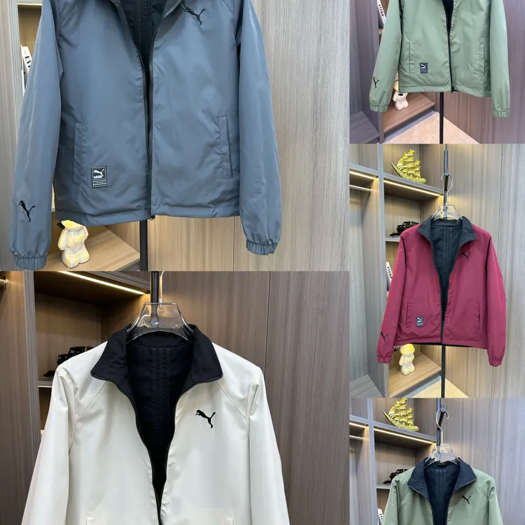 双面服休闲立领白搭修身刺绣长袖立领时尚夹克春秋
