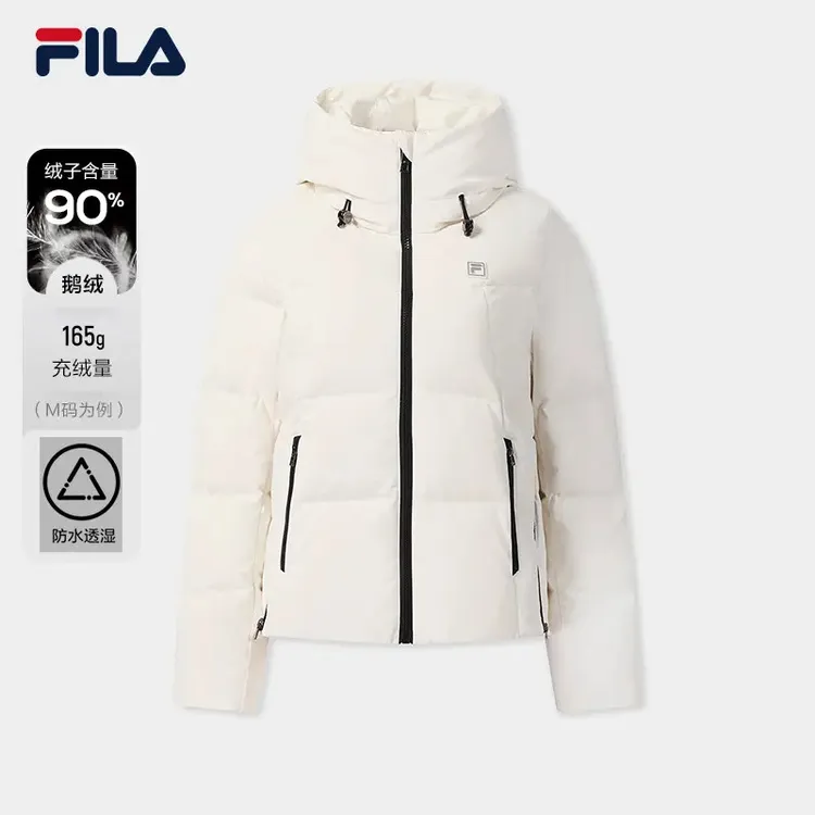Fila/斐乐秋冬新款【90鹅绒】女户外休闲运动短款羽绒服F11W543906F