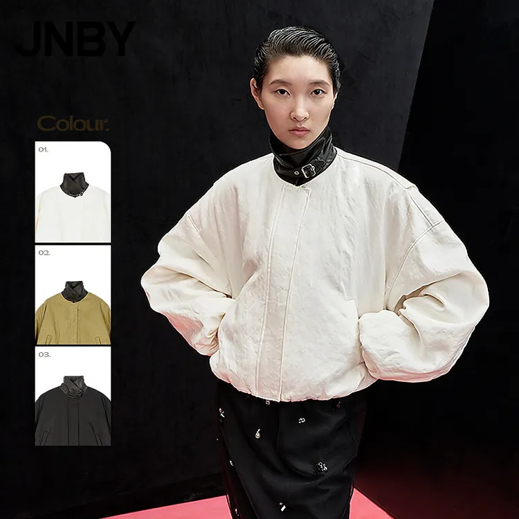【商场同款】JNBY/江南布衣25冬新品棉衣宽松巴恩风外套5P0B14790