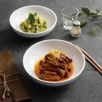 陶瓷餐盘简约日式盘子菜盘家用炒菜盘水果盘汤盘酒店深盘沙拉盘 