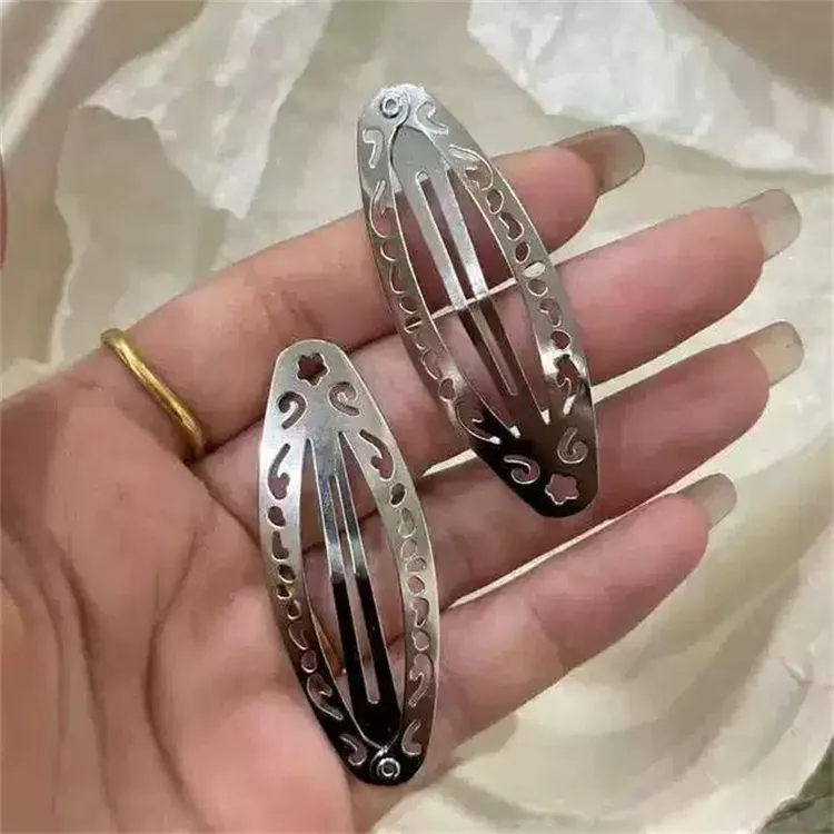 异域风情大号花纹BB夹复古额前碎发夹侧边夹对夹发饰