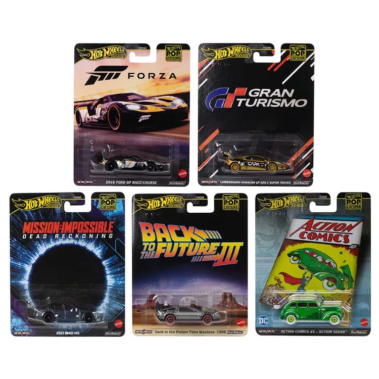 HOT WHEELS/风火轮合金车娱乐文化系列回到未来小比例车模