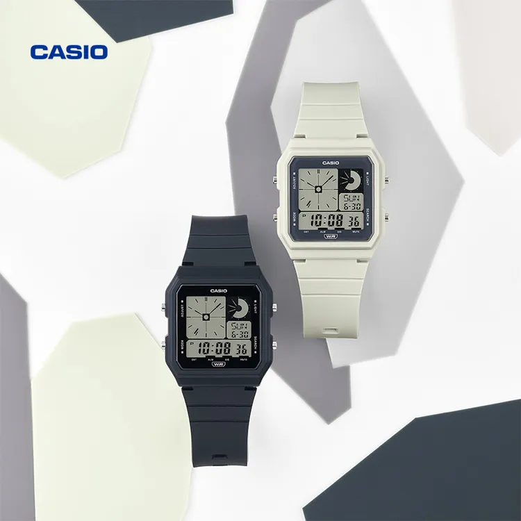 Casio/卡西欧LF-20W时尚潮流方形手表男女款学生防水运动电子表
