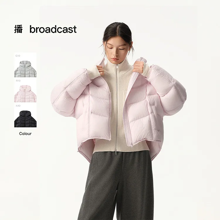 TOP1【商场同款】播短款减龄鹅绒服高充绒云朵羽绒服外套BDS4RD3843